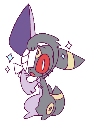 Untitled, undated. This character is owned by my friend Chee, and is based on Espeon and Umbreon from Pokemon (owned by Nintendo). No copyright infringement is intended.